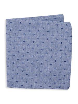 Black Brown Rulli Printed Pocket Square