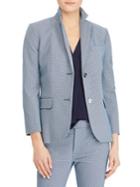 Lauren Ralph Lauren Petite Printed Notch Lapel Blazer