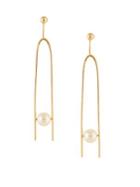 Michelle Campbell Faux Pearl Claw Drop Earrings