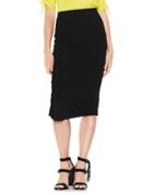 Vince Camuto Asymmetrical Side Ruched Pencil Skirt