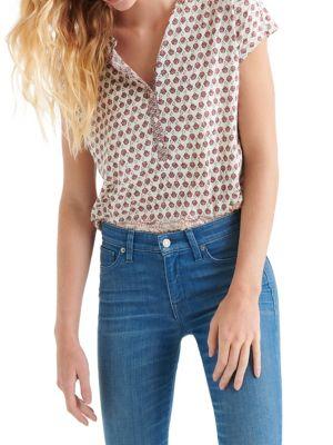 Lucky Brand Printed Button Shirt