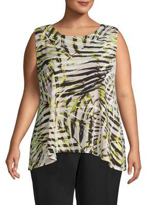 Kasper Plus Abstract-stroke Tunic