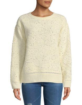 Magaschoni Braided Roundneck Sweater