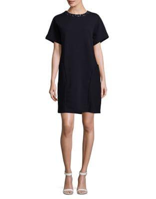 Joan Vass Ribbed Shift Dress