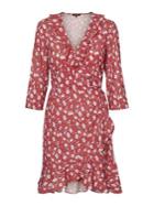 Vero Moda Floral Ruffle Wrap Dress