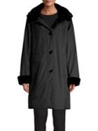 Gallery Faux Fur-trim Storm Coat