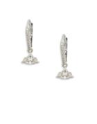 Nadri Crystal And Faux Pearl Mare Drop Earrings