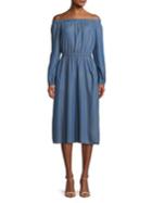 Michael Michael Kors Off-shoulder Elastic-trim Dress