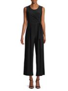 H Halston Faux-wrap Jumpsuit