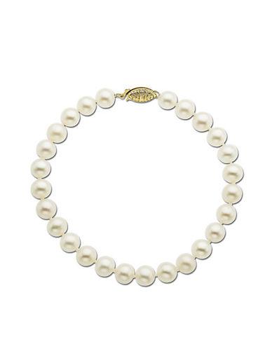 Lord & Taylor 14 Kt. Yellow Gold Freshwater Pearl Strand Bracelet
