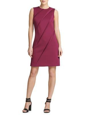 Donna Karan Pleated Sheath Dress