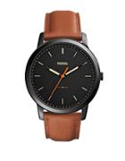 Fossil Casual The Minimalist 3h Black Dial Watch