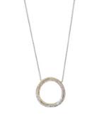 Effy Trio Diamond And 14k White, Yellow And Rose Gold Pendant Necklace, 0.4 Tcw