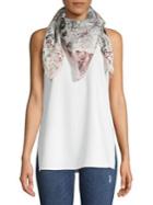 Vince Camuto Floral Square Silk Scarf