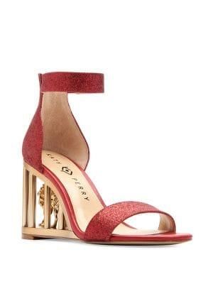 Katy Perry Leon Caged Lion Glitter Heels