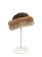 Surell Suede Rabbit Fur-trim Hat