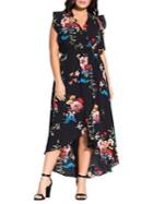City Chic Plus Floral Avery Maxi Dress