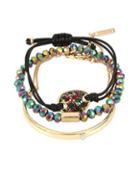 Kenneth Cole New York Three-piece Peacock Bracelet Set