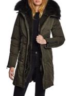 Dawn Levy Fox-fur Trimmed Walker Coat