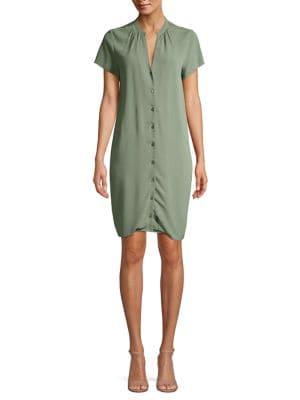 H Halston Short-sleeve Mini Shift Dress