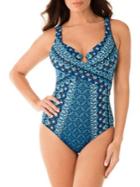 Miraclesuit Mosaica Crisscross Escape 1-piece Swimsuit