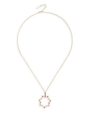 Sole Society Multicolored Crystal Pendant Necklace