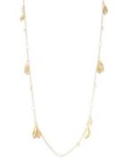 Nadri 18k Goldplated & 6-7mm White Kashy Pearl Long Petal Necklace