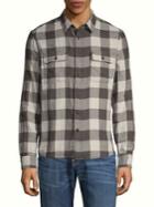 Lucky Brand Gingham-print Long-sleeve Shirt