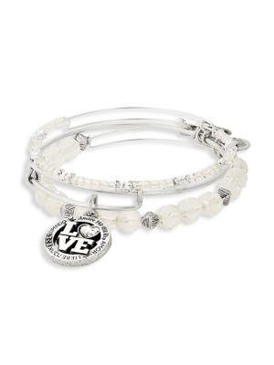 Alex And Ani 3-piece Love Language Bracelet Set