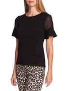 Vince Camuto Highland Mixed-media Top