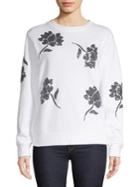 Lord & Taylor Sequin-embellished Cotton Sweatshirt