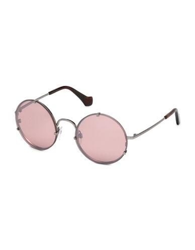 Balenciaga 55mm Mirrored Round Sunglasses