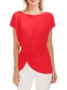 Vince Camuto Modern Rouge Twist Crepe Top
