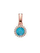 Michael Kors Sterling Silver, Crystal & Dyed Agate Disk Charm