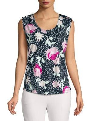 Jones New York Floral Sleeveless Top