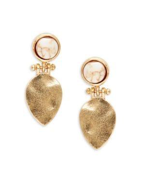 Design Lab Stone-accented Drop Earrings