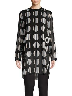 Calvin Klein Printed Long Sleeve Tunic