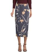 Diane Von Furstenberg Floral Midi Pencil Skirt