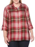 Rafaella Plus Plaid Button-down Shirt