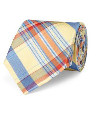 Lauren Ralph Lauren Madras Plaid Silk Tie