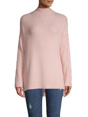 Joan Vass Ribbed High-low Sweater