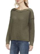 Vince Camuto Sunrise Bay Textured Cotton Sweater