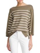 Lauren Ralph Lauren Petite Striped Boatneck Sweater