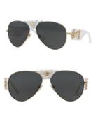 Versace 62mm Pilot Sunglasses
