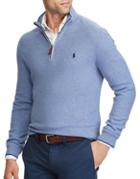 Polo Big And Tall Mockneck Cotton Sweater
