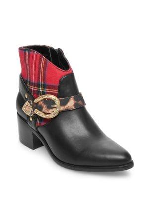 Betsey Johnson Wilma Plaid Booties