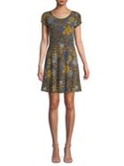Michael Michael Kors Petite Medallion-print Mini Dress