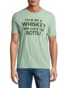Lucky Brand Whiskey Text Graphic Tee