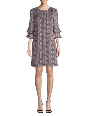 Karl Lagerfeld Paris Ruffled Chiffon Dress