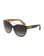Dolce & Gabbana 57mm Cats-eye Sunglasses